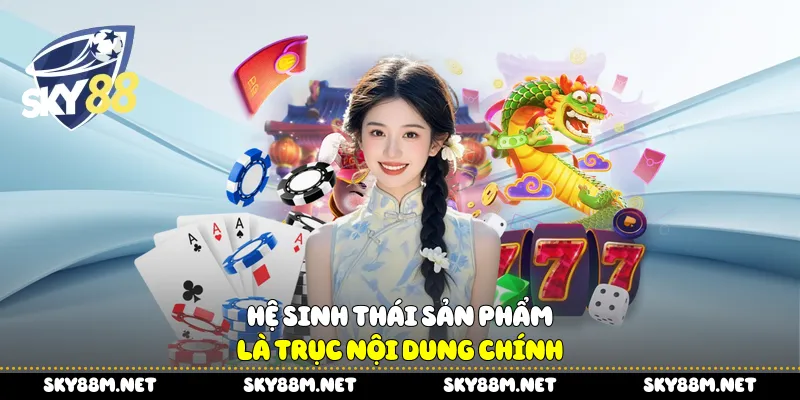 Hệ sinh thái sản phẩm là trục nội dung chính